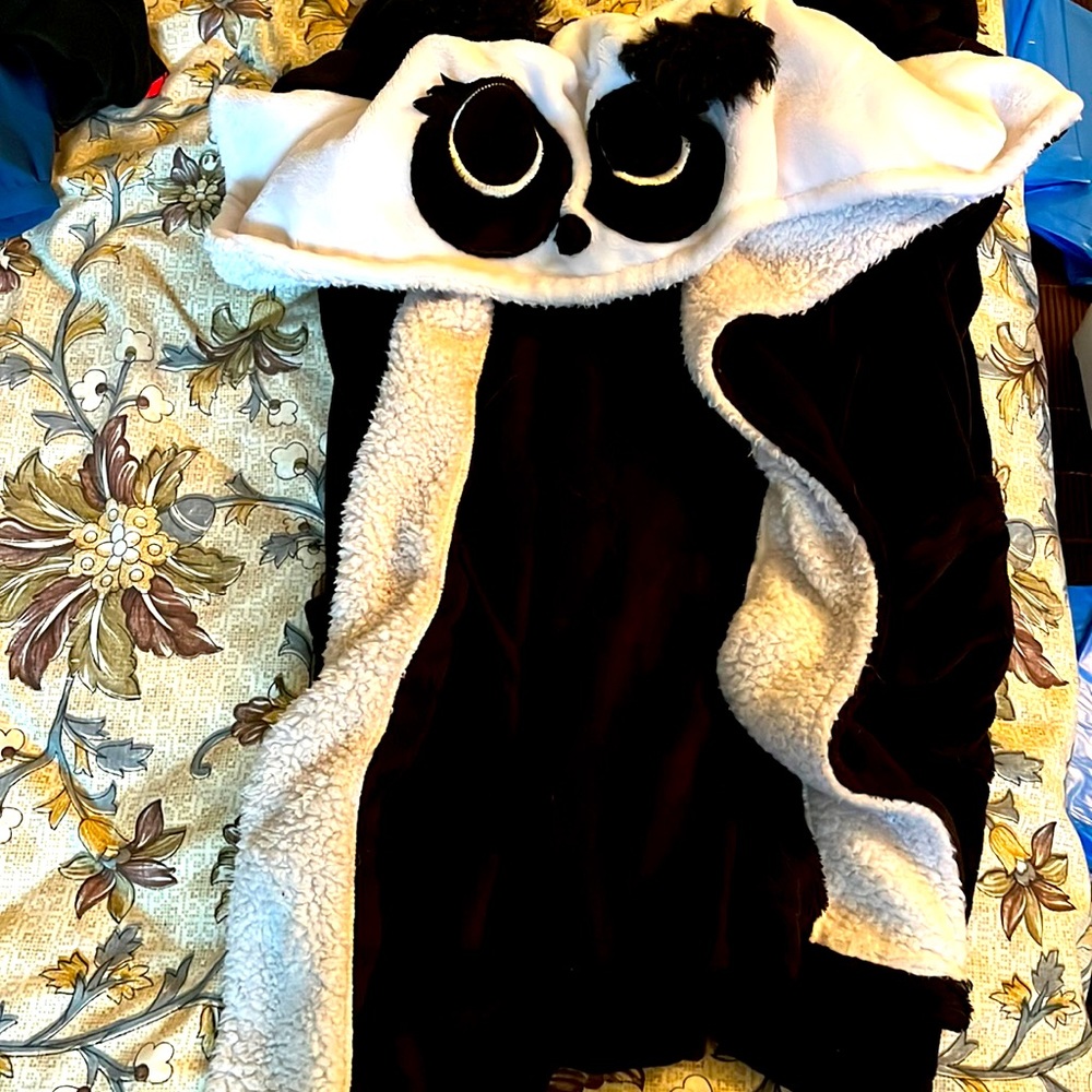 Long sleeve ladies or girls panda ears house coat